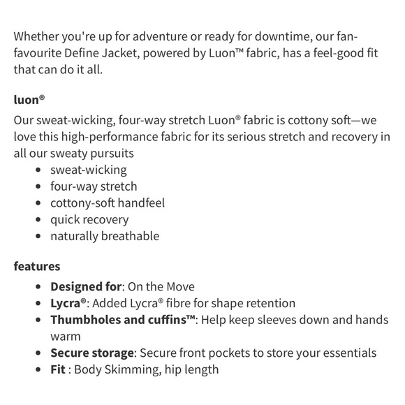 Lululemon lavender dew light purple define zip up jacket - Picture 12 of 12